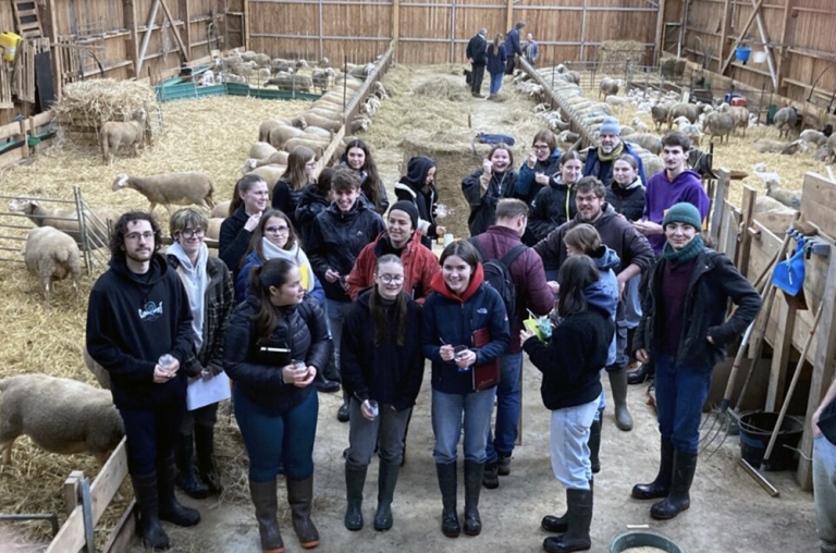 Lire la suite à propos de l’article Des étudiants en agriculture en visite à la bergerie de Plufur